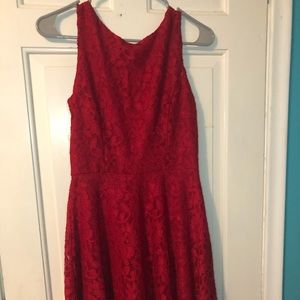 Red Lacey mini dress